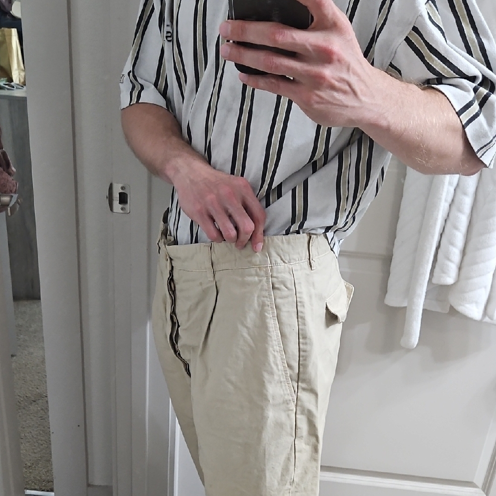Ami Alexandre Mattiussi Tan Men's Pants